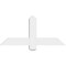 Ekena Millwork Eugene Architectural Grade PVC Gable Bracket, 36"W x 16 1/2"H x 2"D x 4"F, 11/12 Pitch GBP036X17X0204EUG00 - alternate 5